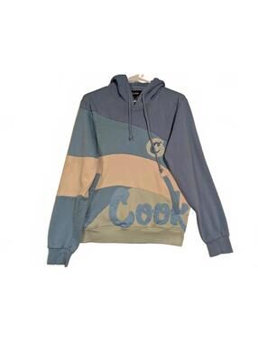 Cookies Colorblock Pullover Hoodie Embroidered Logo Streetwear Mens Small